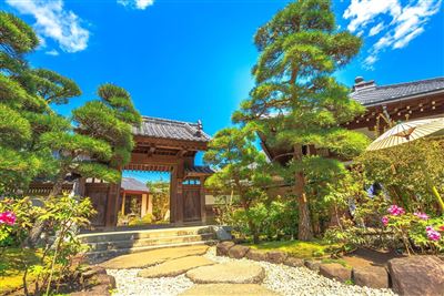 Hasedera Tempel mit japanische Garten